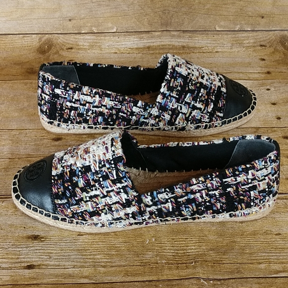 Tory Burch Color Block Tweed Espadrilles - Picture 7 of 8